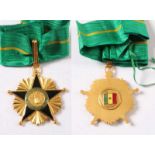 Senegal. Verdienstorden - Ordre du Mérite.Komtur. Silber, vergoldet und emailliert. Anfertigung