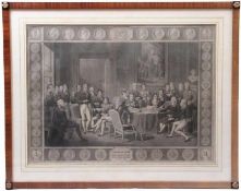 Godefroy, Jean. Paris 1771 - 1838 ebenda.Kupferstich," Congres De Vienne dat."1819". Nach einem
