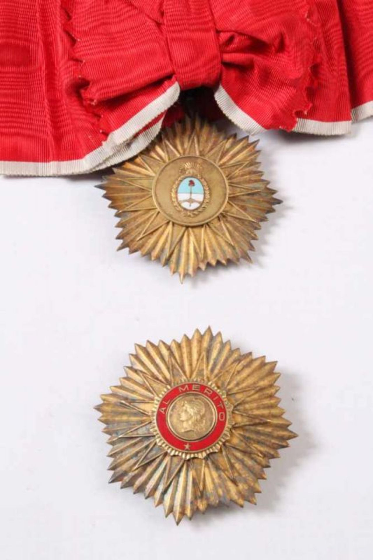 Argentinien. Mai-Orden für Verdienste - Orden de Mayo al Mérito.Großkreuz-Set. Silber, vergoldet und - Bild 2 aus 2