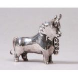 Stier.Peru. Silber 925. H: 9 x 10 cm. Gew. ca. 285 g. 20.00 % buyer's premium on the hammer price