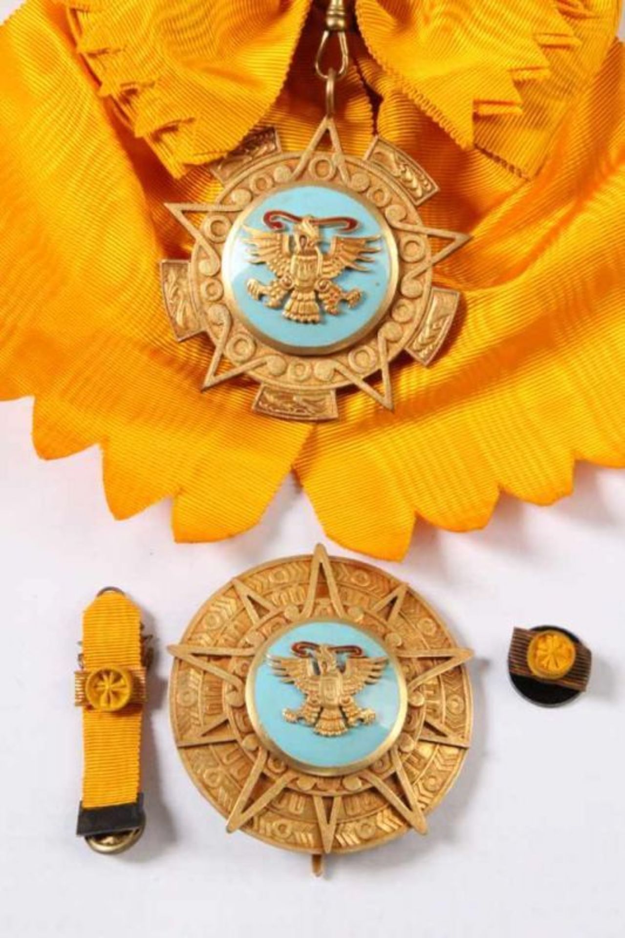 Mexiko. Orden vom Aztekischen Adler - Orden del Águila Azteca.Großkreuz-Set der 1. Klasse. Silber