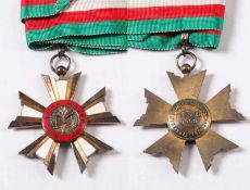 Madagaskar. Nationalorden.Kommandeurs-Dekoration. Silber, vergoldet und emailliert. Ordensband im