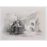 Roberts, David. 1769 - 1864 England.Jomb of Joseph at Stechem. Lithografie. Passepartout hinter