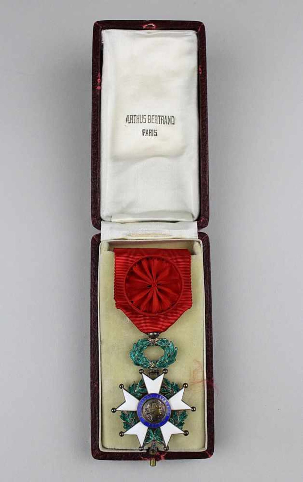 Orden der Ehrenlegion Frankreich, Ende 19. Jh., Ehrenkreuz für Ritter, Silber emailliert, Länge