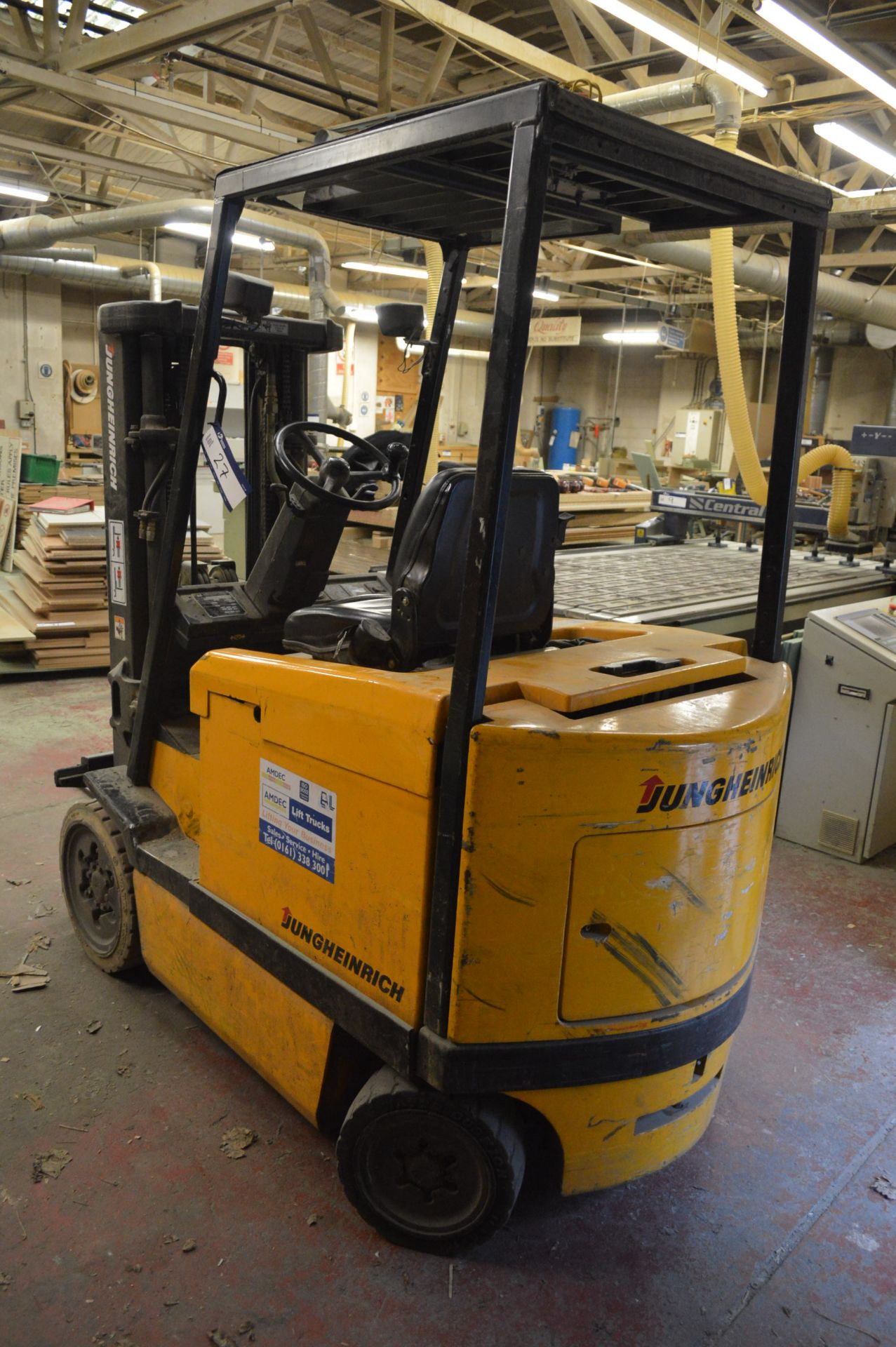 Jungheinrich EFGV25 2250kg cap. BATTERY ELECTRIC FORK LIFT TRUCK, serial no. E108A01790T, - Image 3 of 7