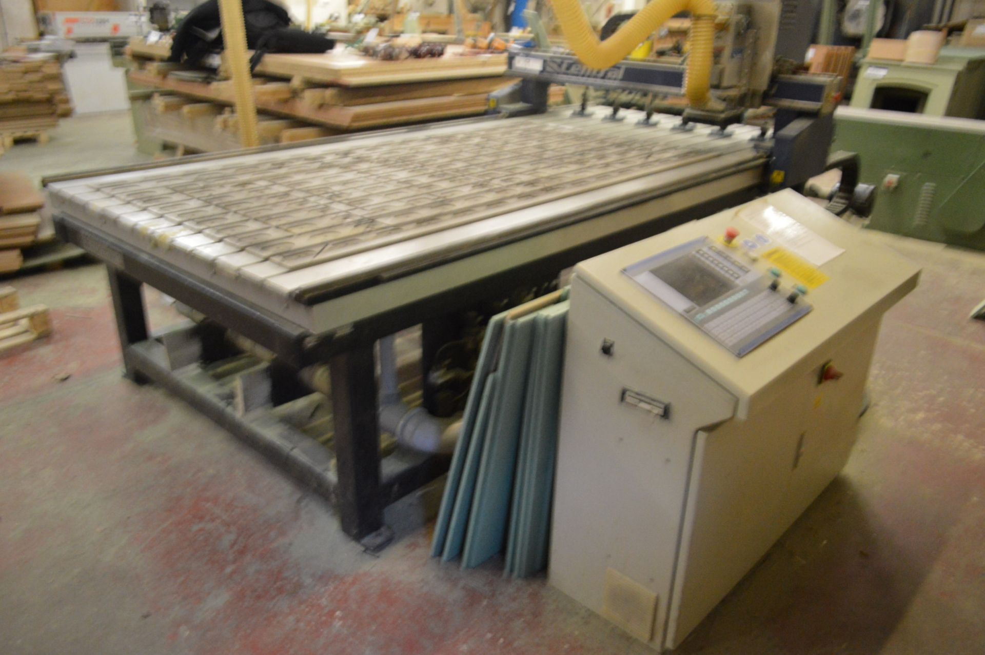 Central CNC1484D CNC ROUTER, serial no. 30/38245GT, with machining table, approx. 2.44m x 1.28m, E. - Image 2 of 8