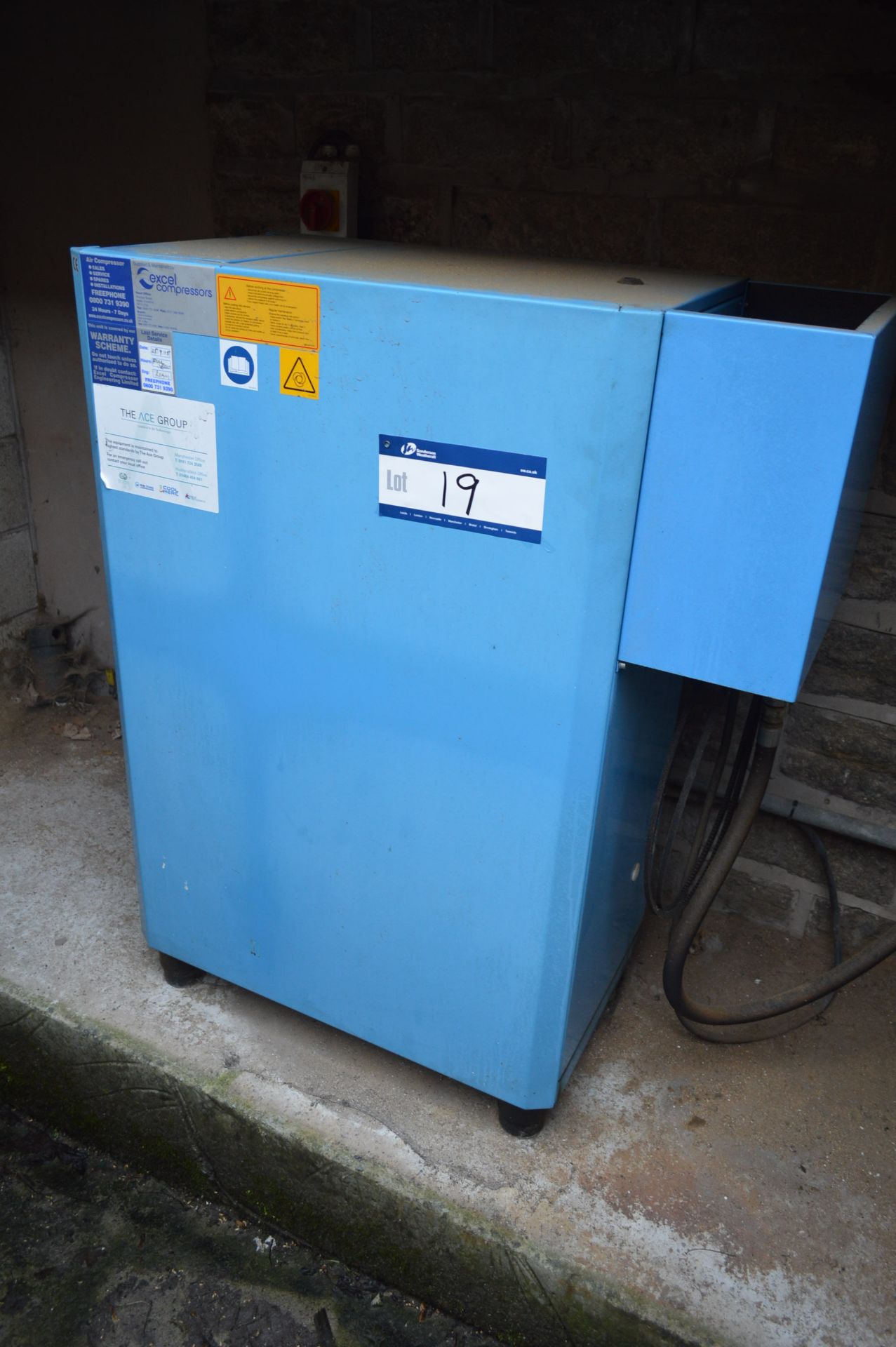 Boge C9 Packaged Air Compressor, serial no. 5012696 (lot located at Vale Mill, Micklehurst Road,