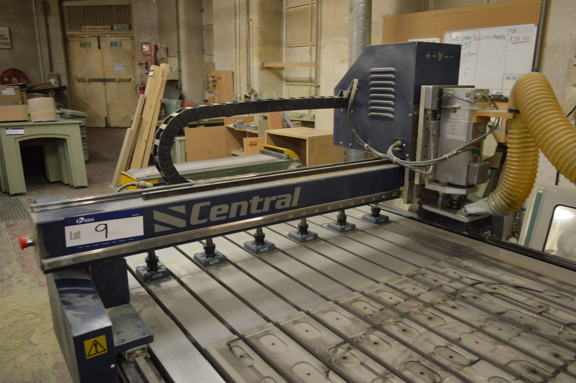 Central CNC1484D CNC ROUTER, serial no. 30/38245GT, with machining table, approx. 2.44m x 1.28m, E. - Image 7 of 8