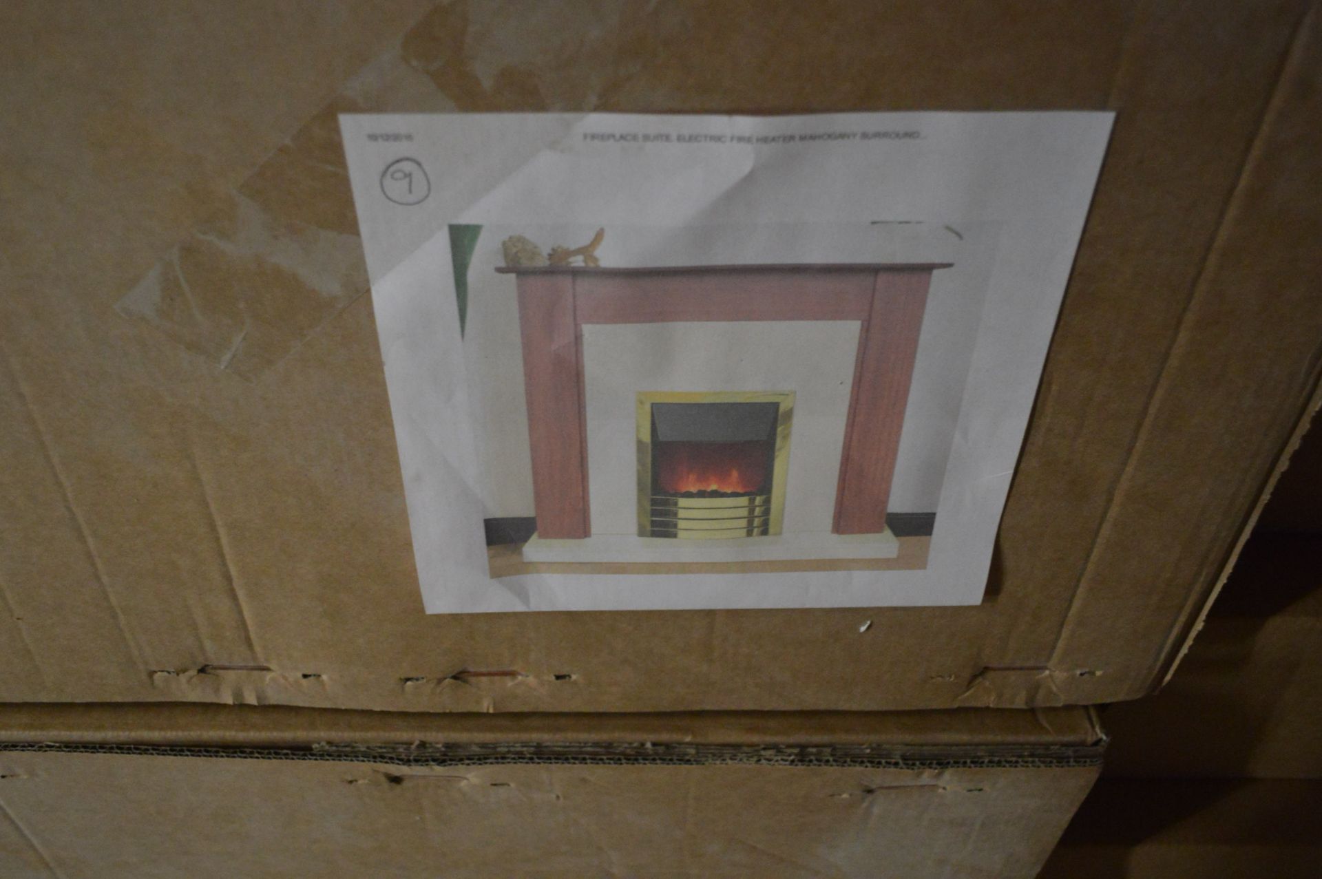 Fireplace Suite Electric Fire Heater Mahogany Surround (lot located at Unit 3 Glover Centre, - Image 2 of 2