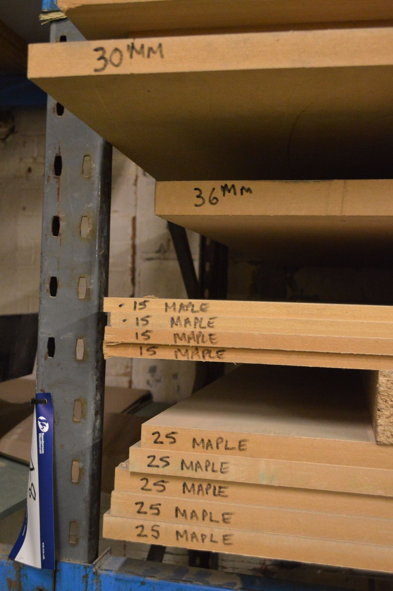 Approx. 14 Sheets of MDF, on one shelf of rack (lot located at Vale Mill, Micklehurst Road, Mossley, - Image 2 of 2