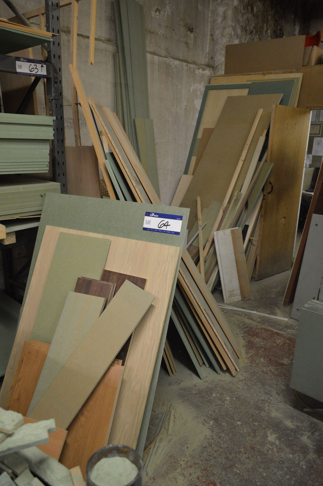 Assorted Timber Off-Cuts, in corner (outside office) (lot located at Vale Mill, Micklehurst Road,