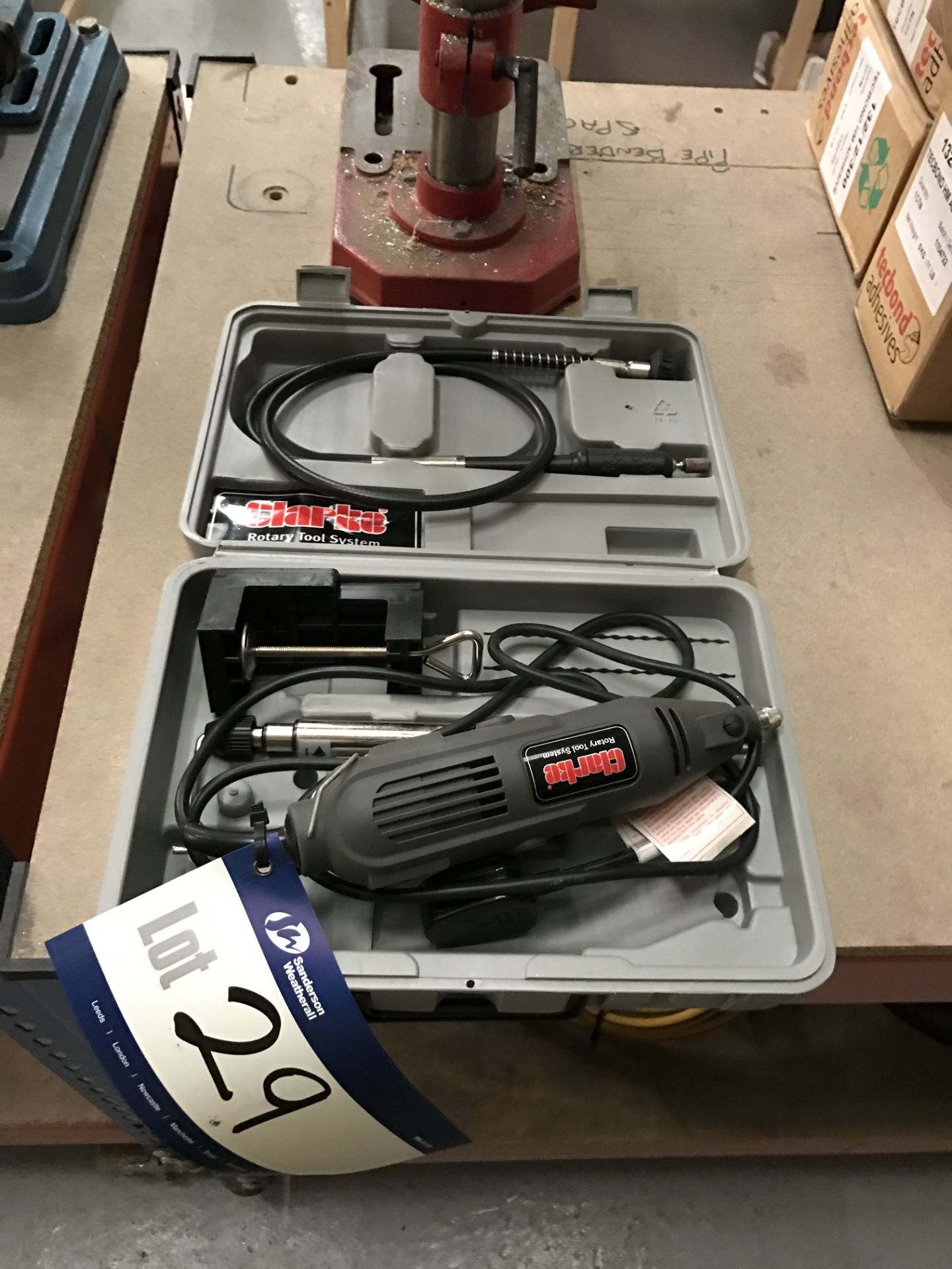 Clarke CRT40 Rotary Tool System and box
