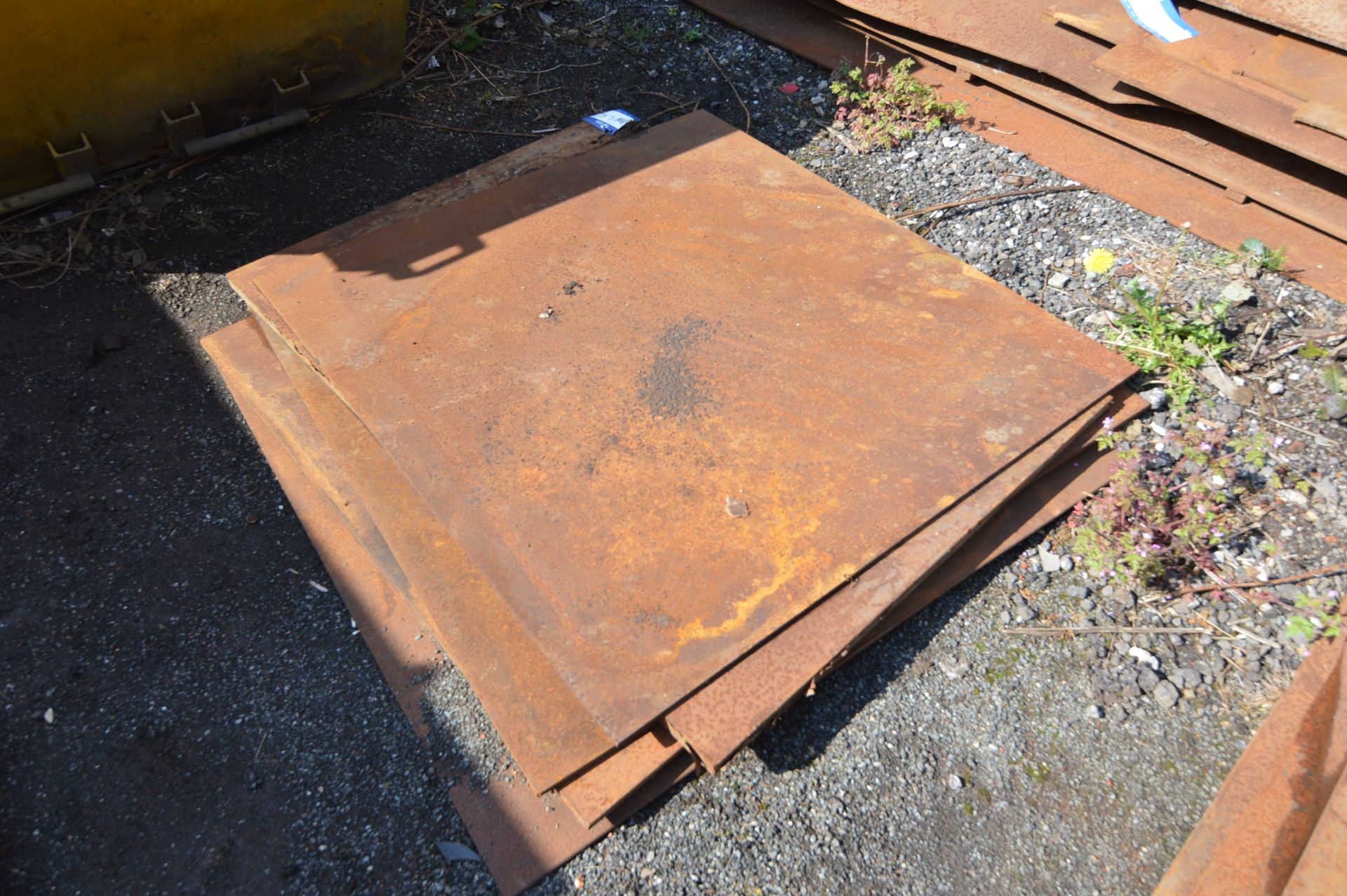 *Five Steel Plates, average size approx. 1.2m x 1.2m (please note the final highest bid on this