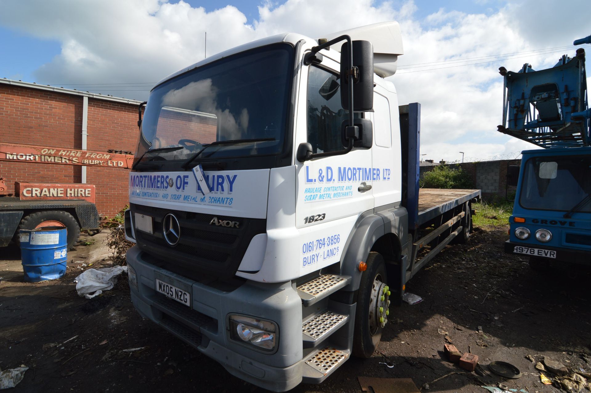 Mercedes AXOR 1823 4x2 18,000KG FLAT, registration no. MX05 NZG, date first registered 12/04/05, - Image 8 of 13