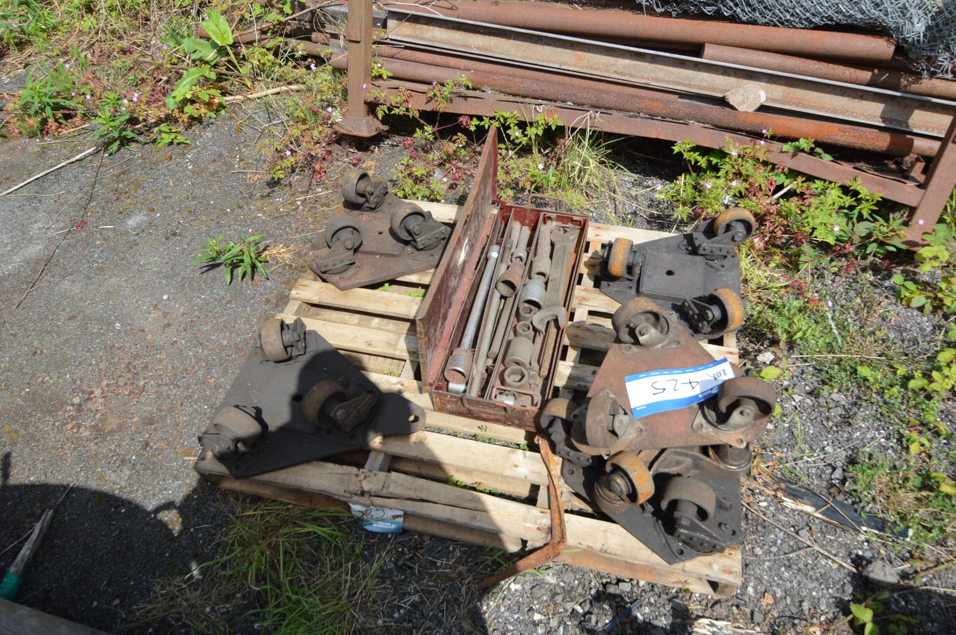 Machine Skates & Equipment, on pallet