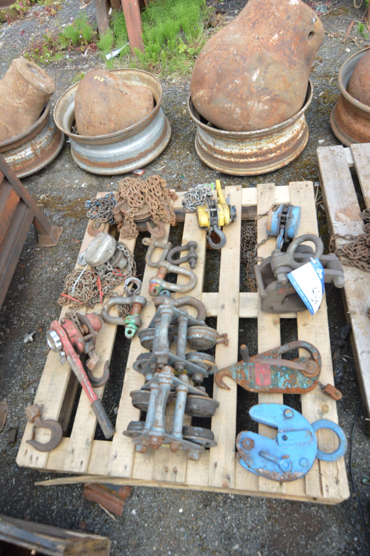 Assorted Lifting Equipment, on pallet