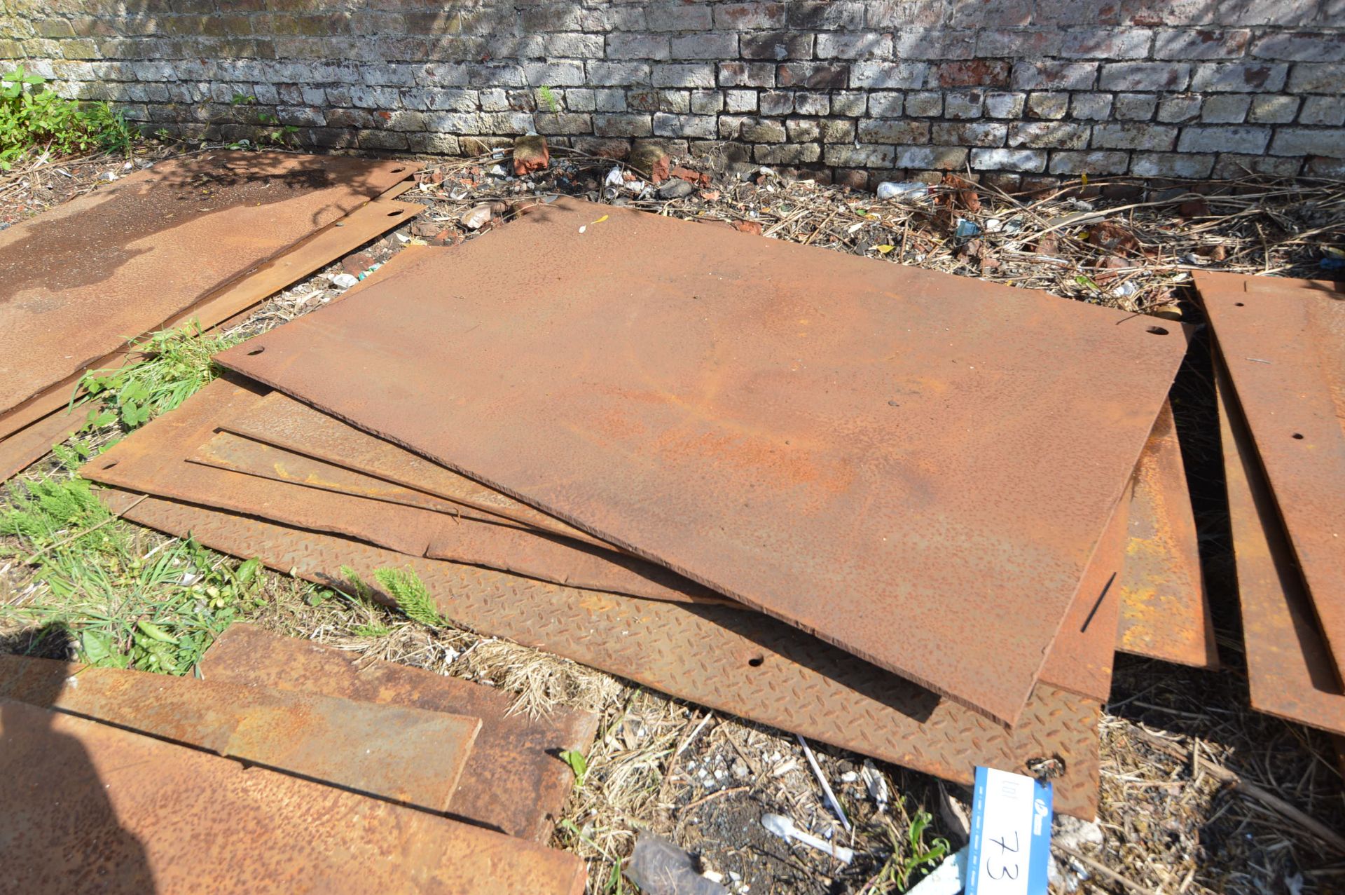 *Five Steel Plates, average size approx. 2m x 1.35m (please note the final highest bid on this lot