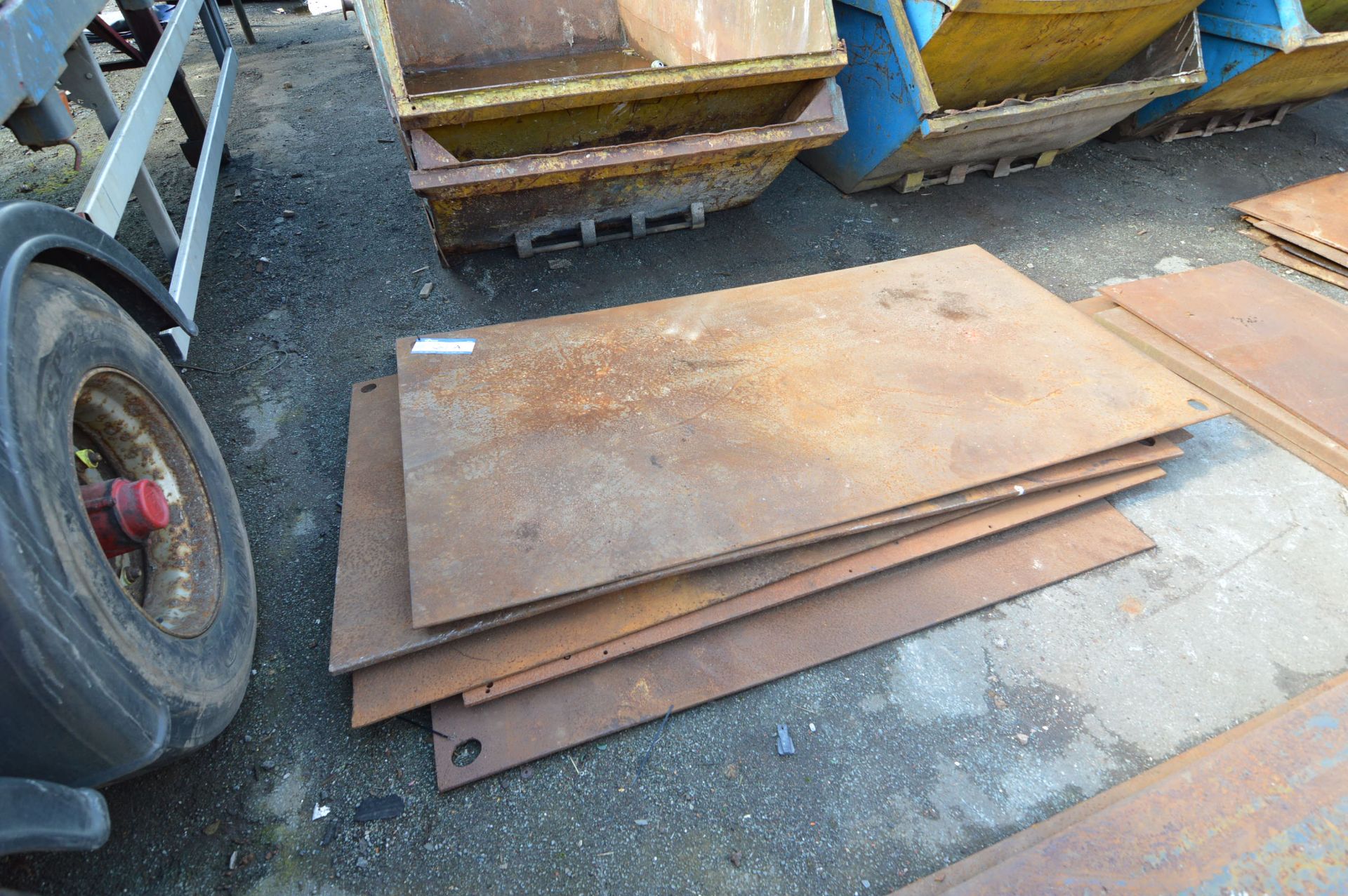 *Approx. Five Steel Plates, average size approx. 2.2m x 1.4m (please note the final highest bid on