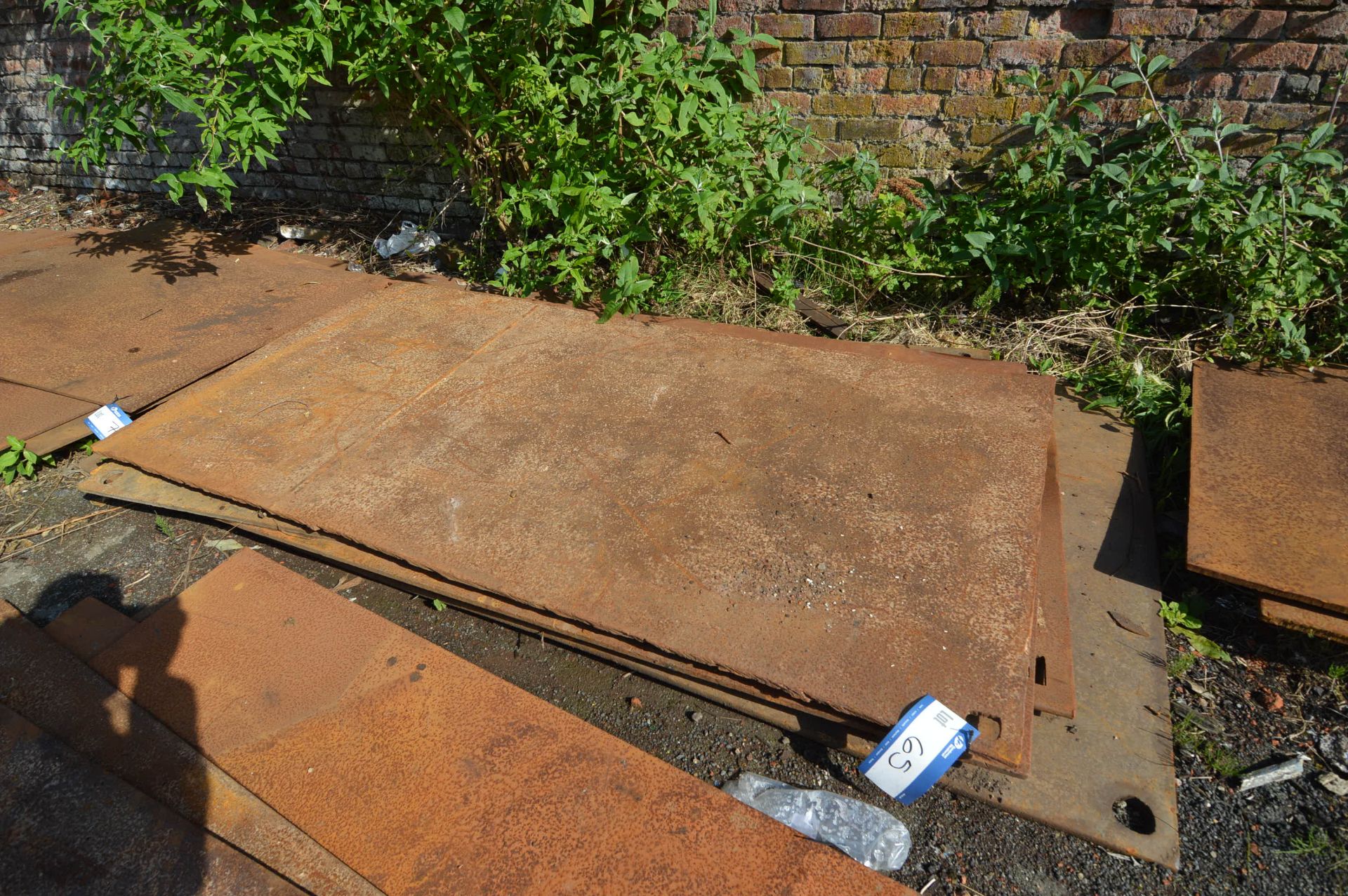 *Five Steel Plates, average size approx. 2.5m x 1.2m (please note the final highest bid on this