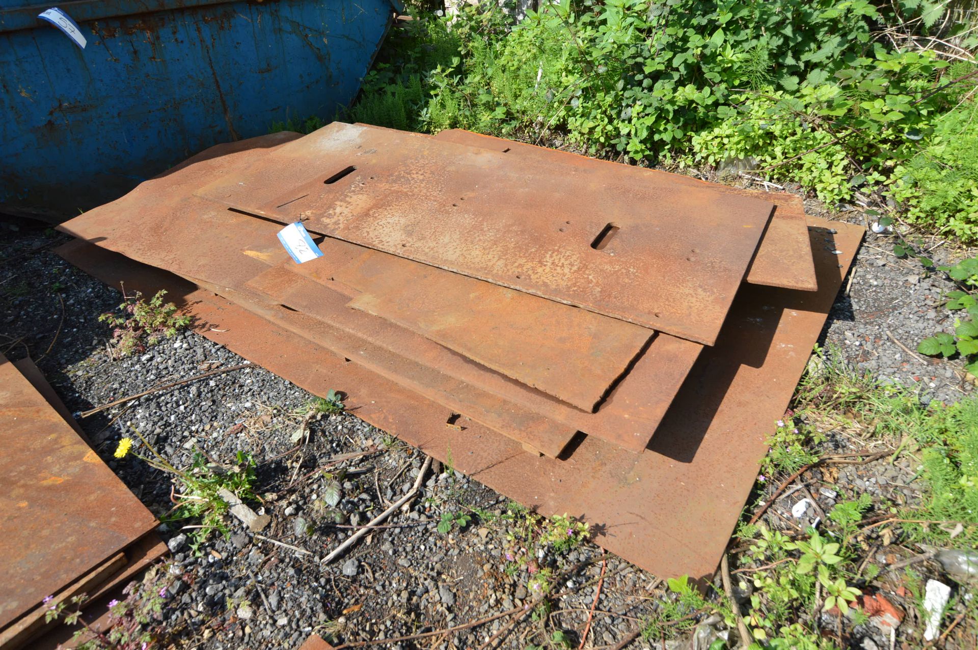 *Approx. Nine Steel Plates, assorted sizes (please note the final highest bid on this lot will