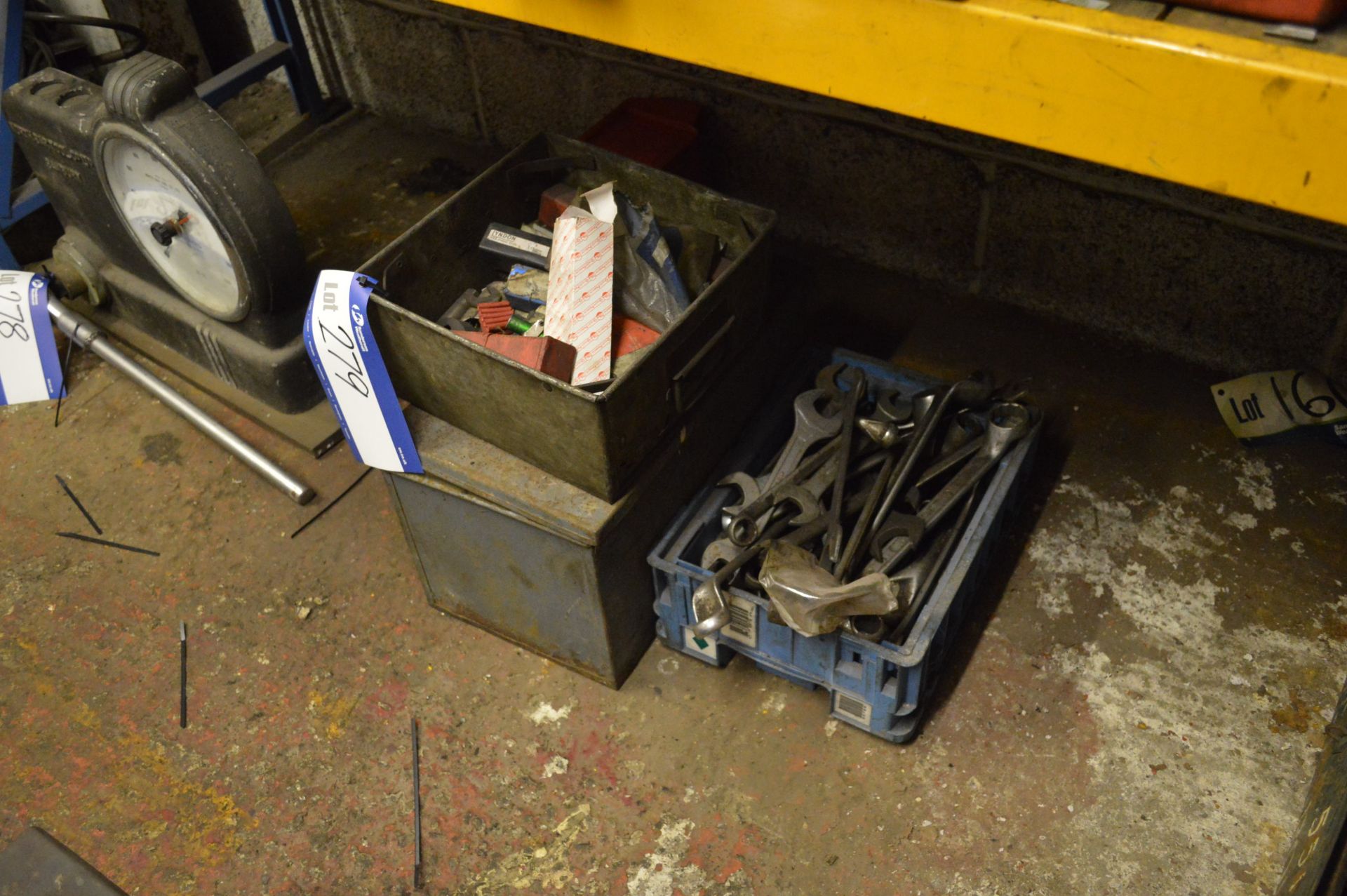 Three Boxes, with contents including spanners and equipment