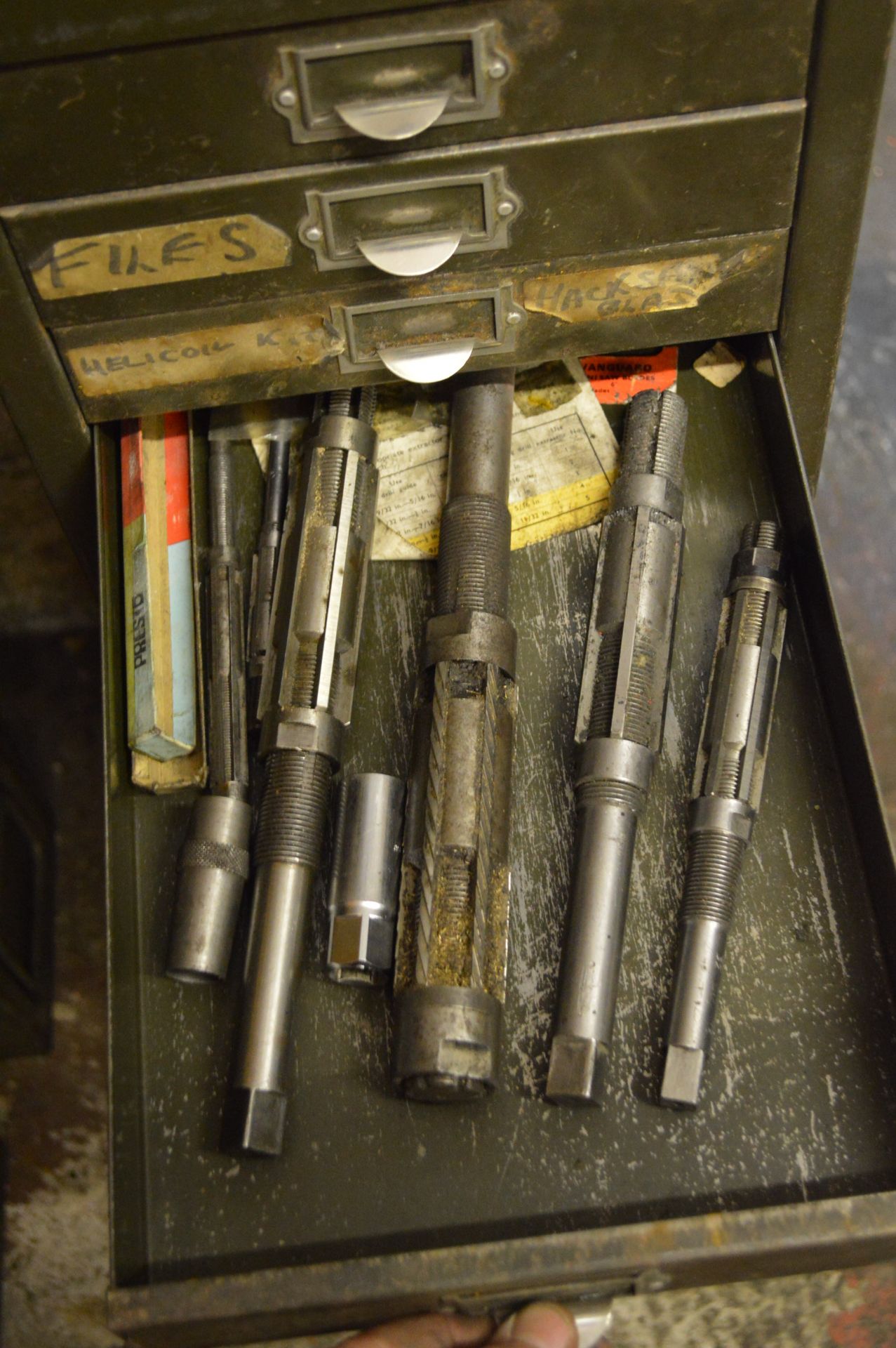 Multi Drawer Steel Cabinet, with contents including taps and equipment - Image 5 of 11