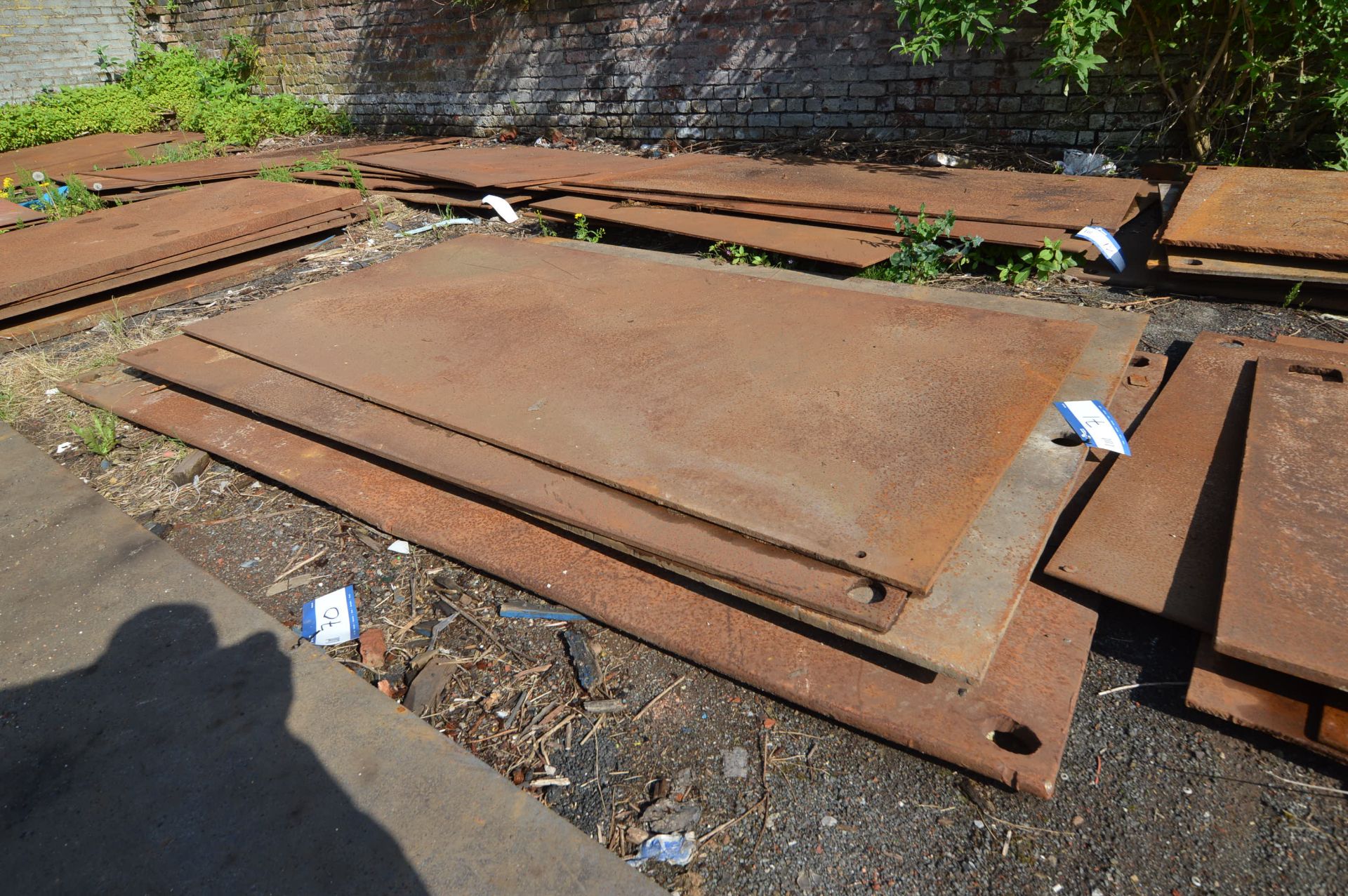 *Five Steel Plates, average size approx. 2.5m x 1.35m (please note the final highest bid on this lot