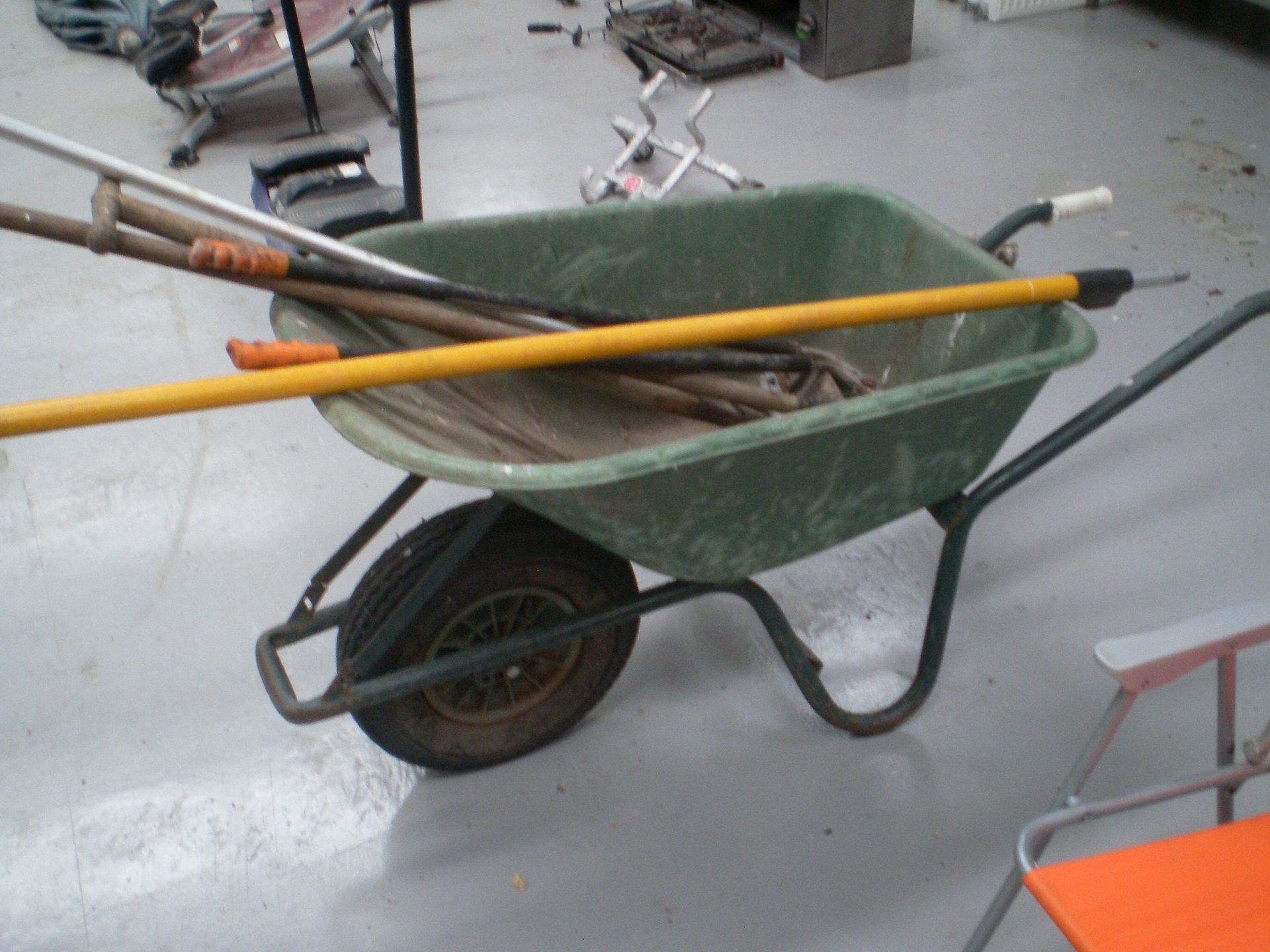 Wheelbarrow and Various Tools as lotted (Located a - Image 3 of 3