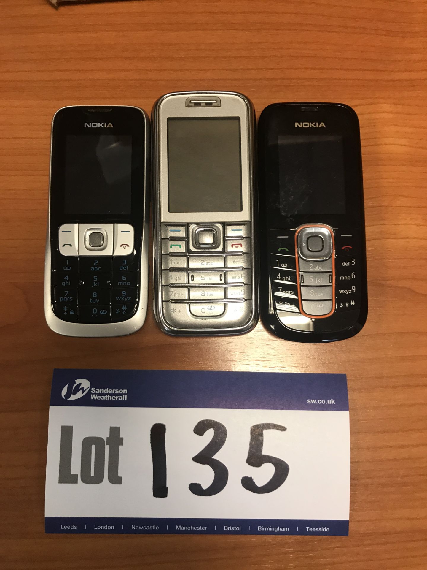 Three Nokia Mobile Phones (2600c, 6223, 2630 No Ch