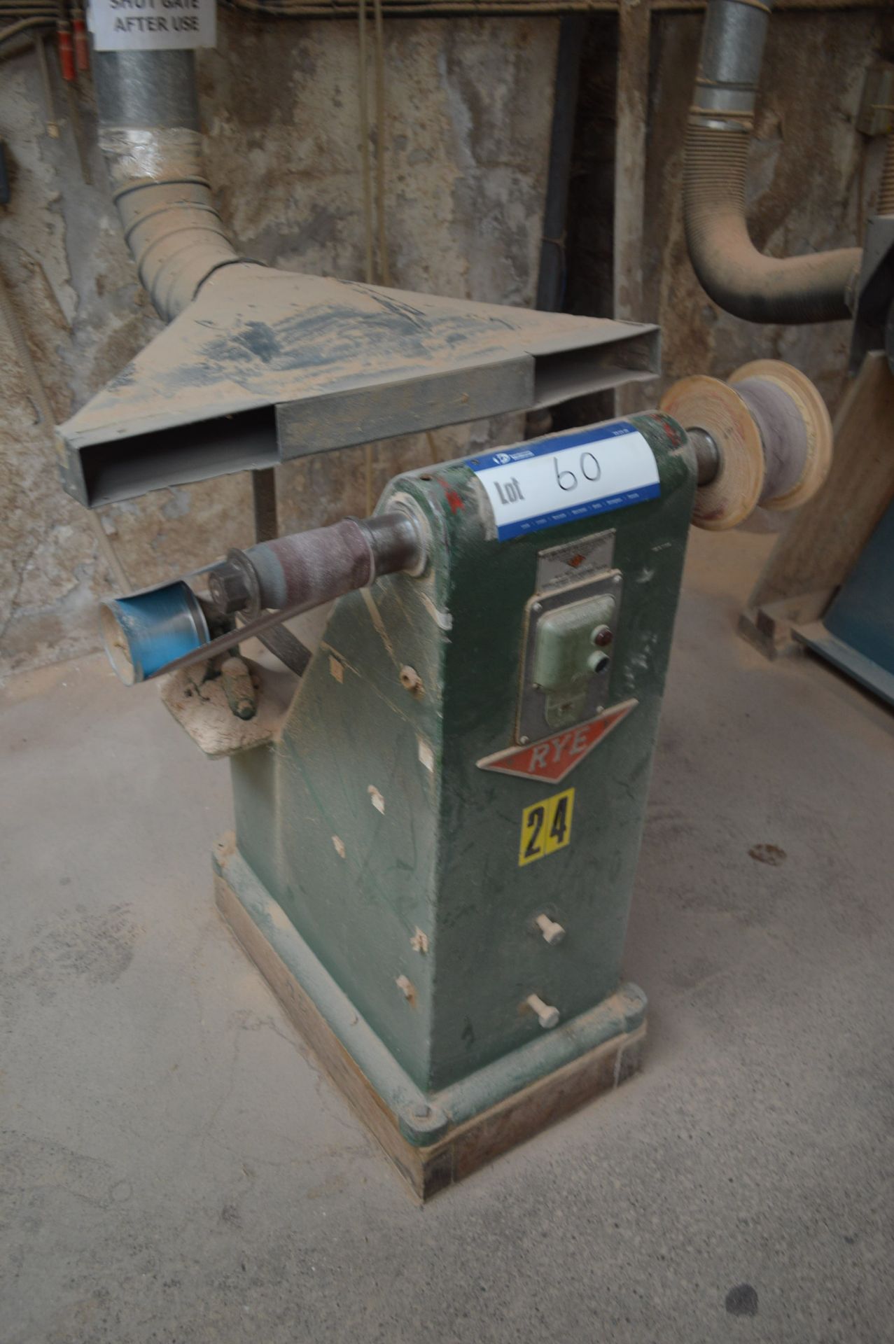 RYE BS/4 DOUBLE ENDED SPINDLE, serial no. 202, with immediate ducting