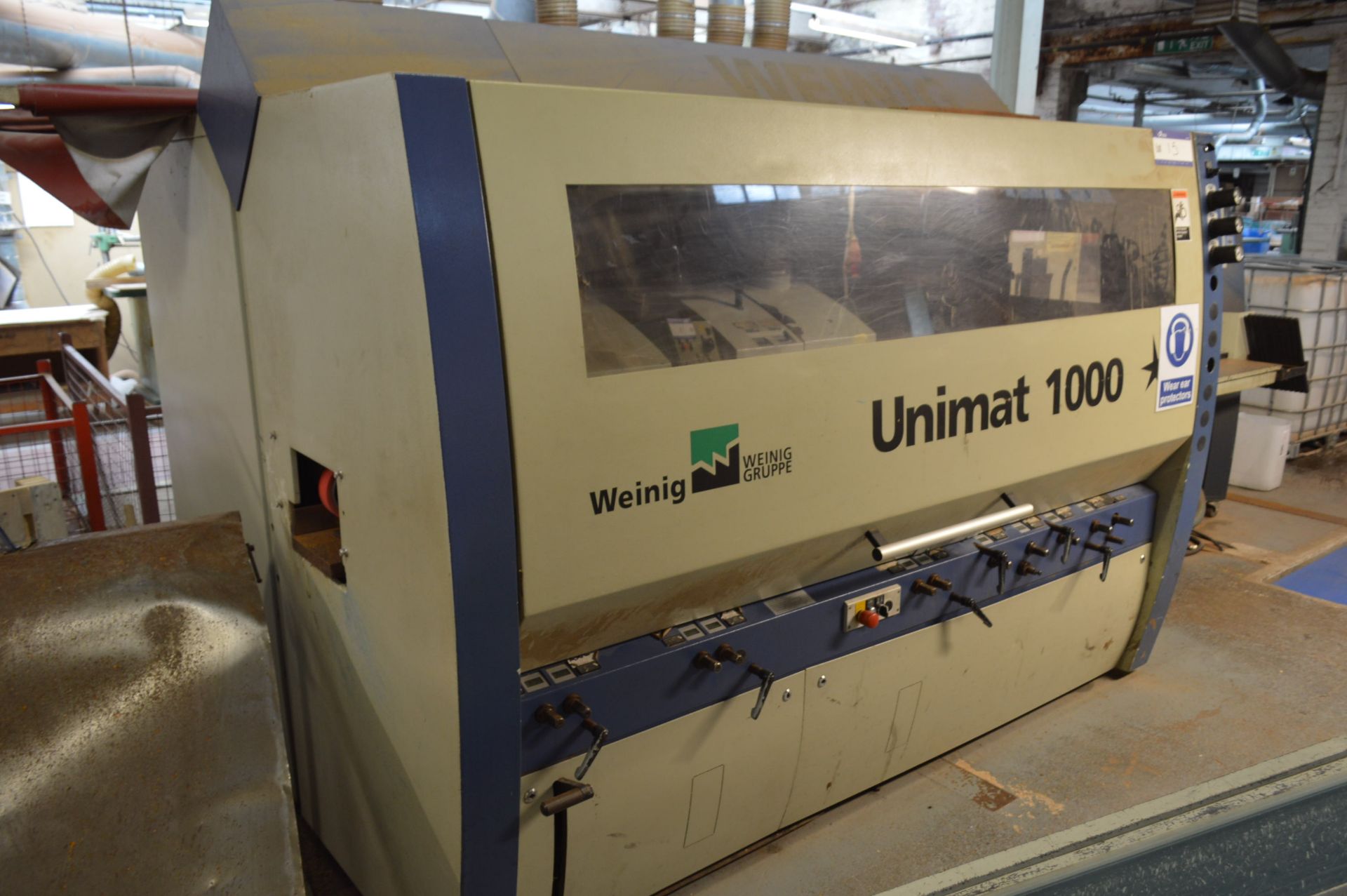 Weinig UNIMAT 1000 THROUGHFEED PLANING & MOULDING MACHINE, year of manufacture 2003, with Weinig - Image 3 of 20