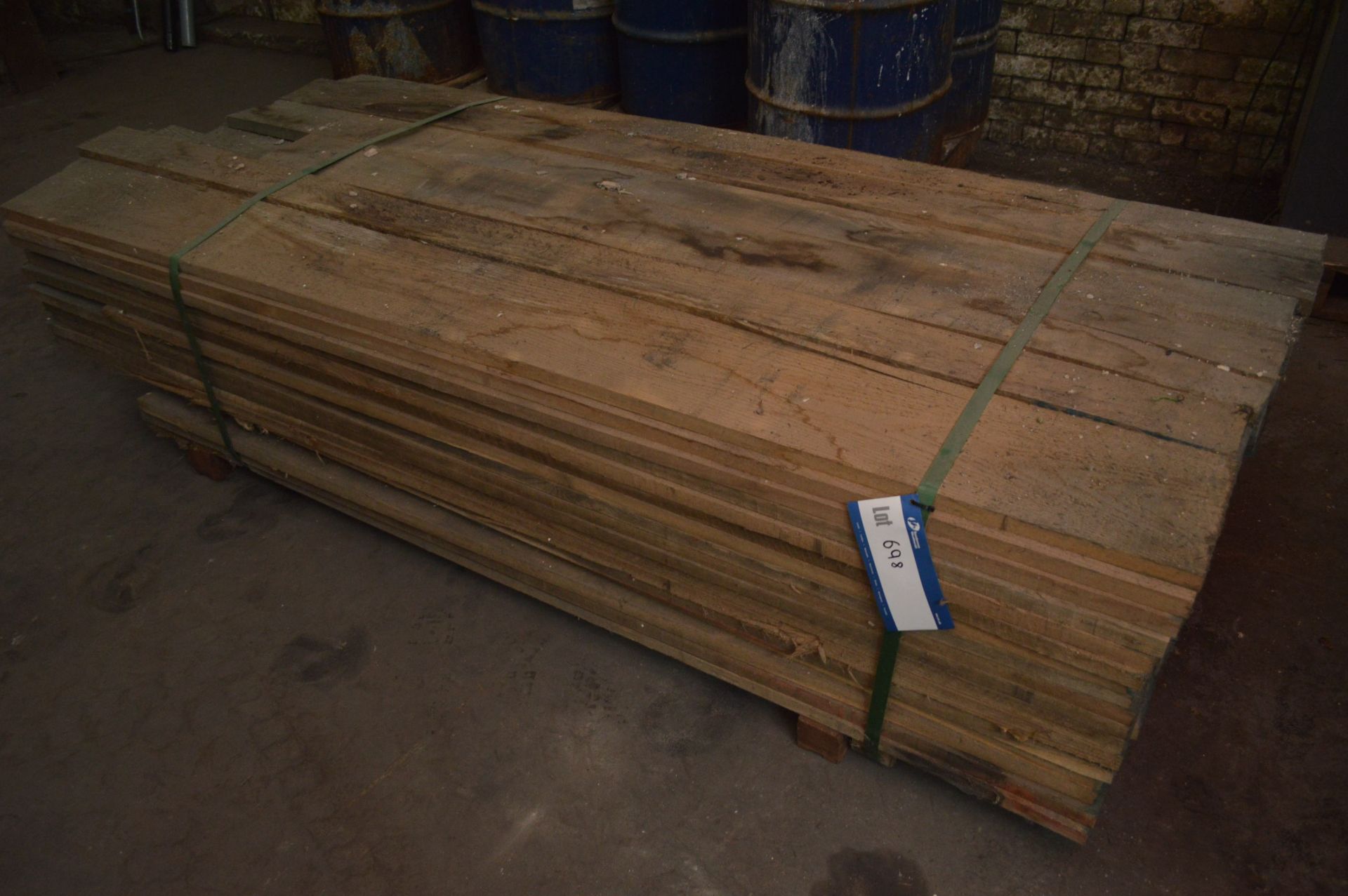 Rough Sawn Elm, (in one stack), each length from 7ft-8ft long