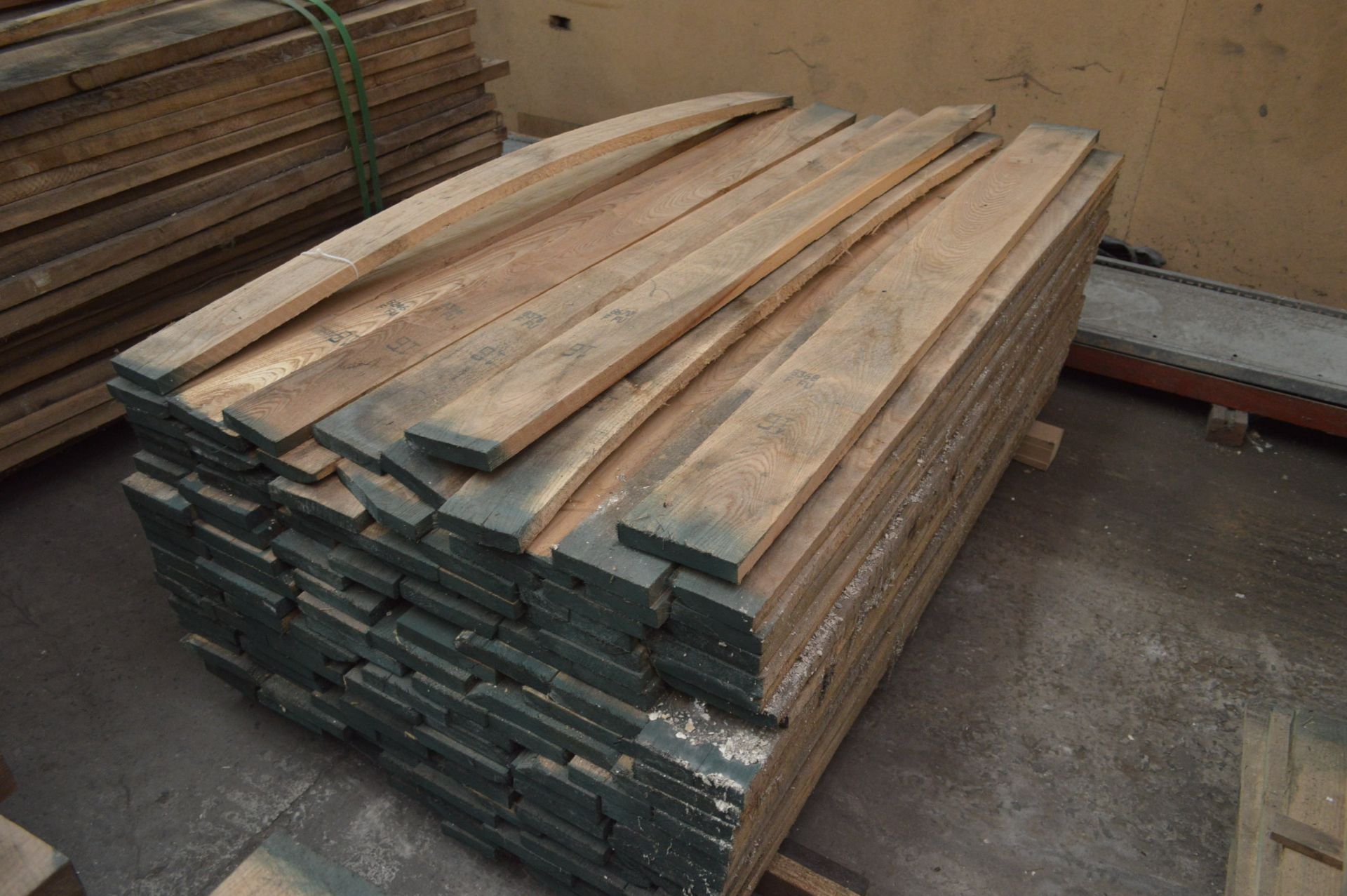 ROUGH SAWN ELM, (in one stack), each length approx. 6ft long - Image 2 of 2