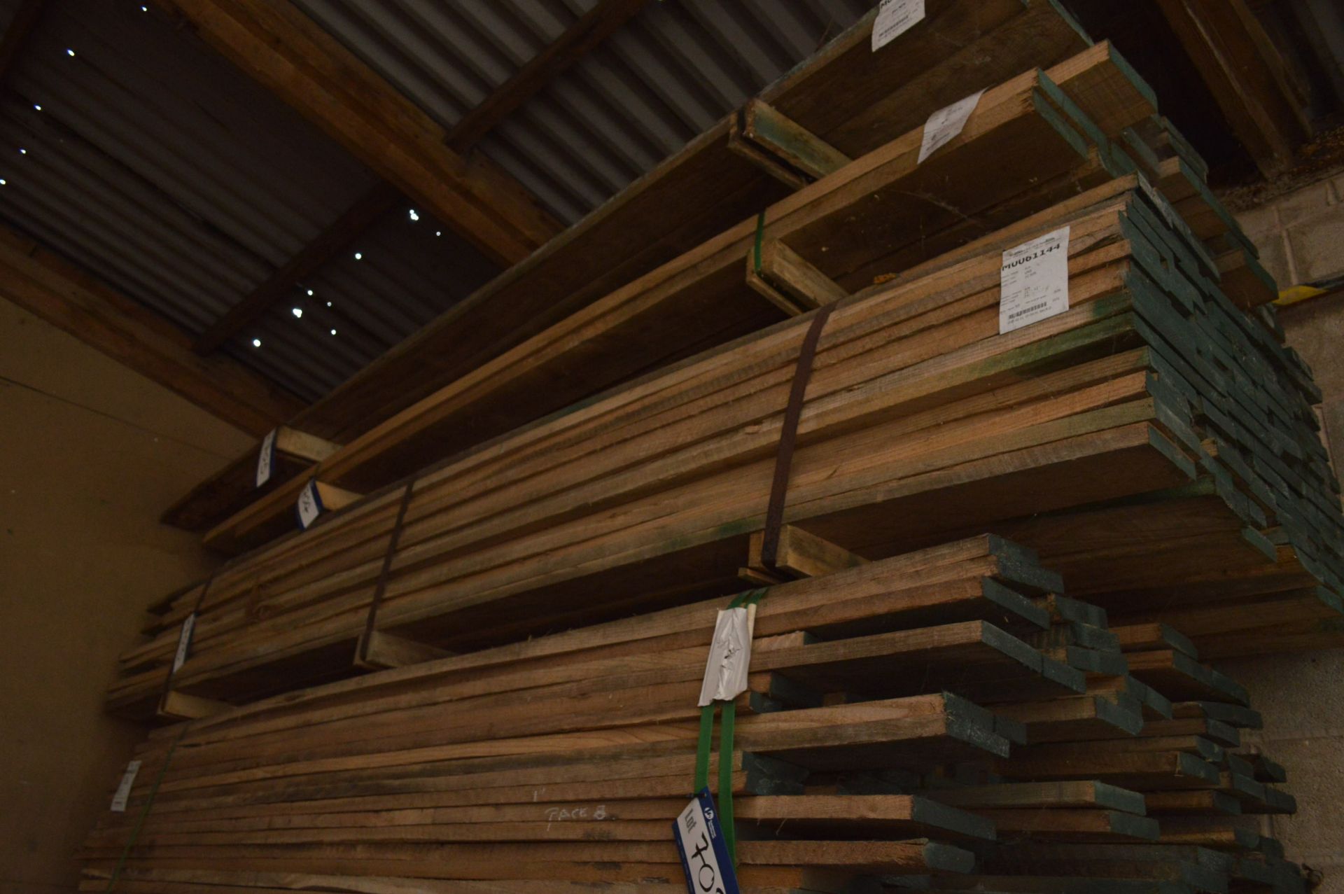 Rough Sawn Elm, (in one bundle), each length from approx. 11ft-12ft long