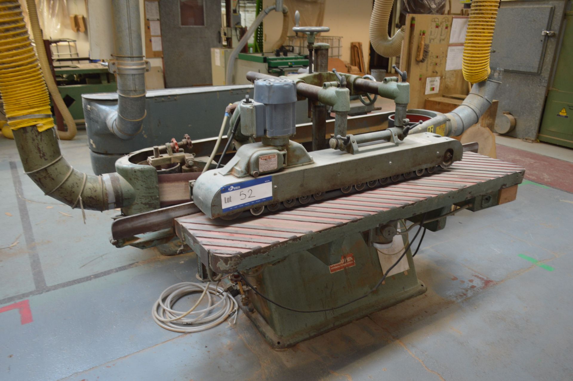 Jakob Larsen EDGE SANDING MACHINE, with Holz-Her ETS power feed unit and flexible ducting - Image 2 of 10
