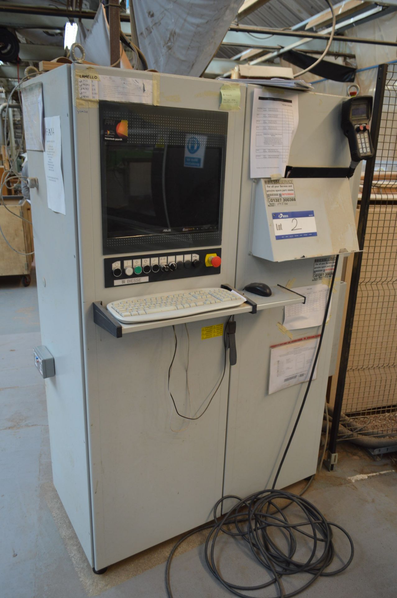 Biesse Rover C6.90 CNC MACHINING CENTRE, serial no. 89183, year of manufacture 2011, with safety - Image 10 of 17