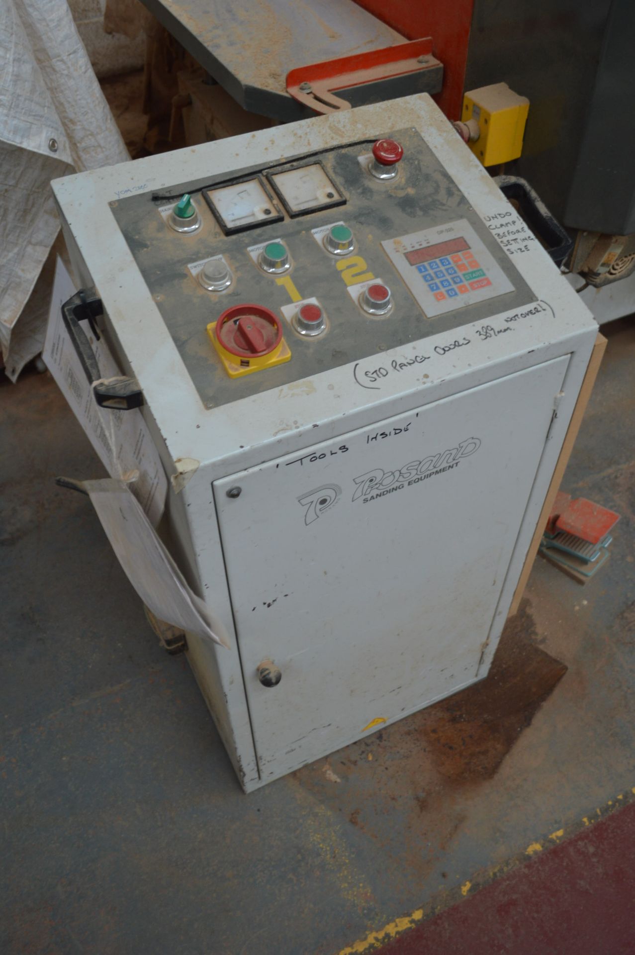Holytek PW 12H DOUBLE ENDED OSCILLATING BELT SANDING MACHINE, serial no. 231, year of manufacture - Image 8 of 9