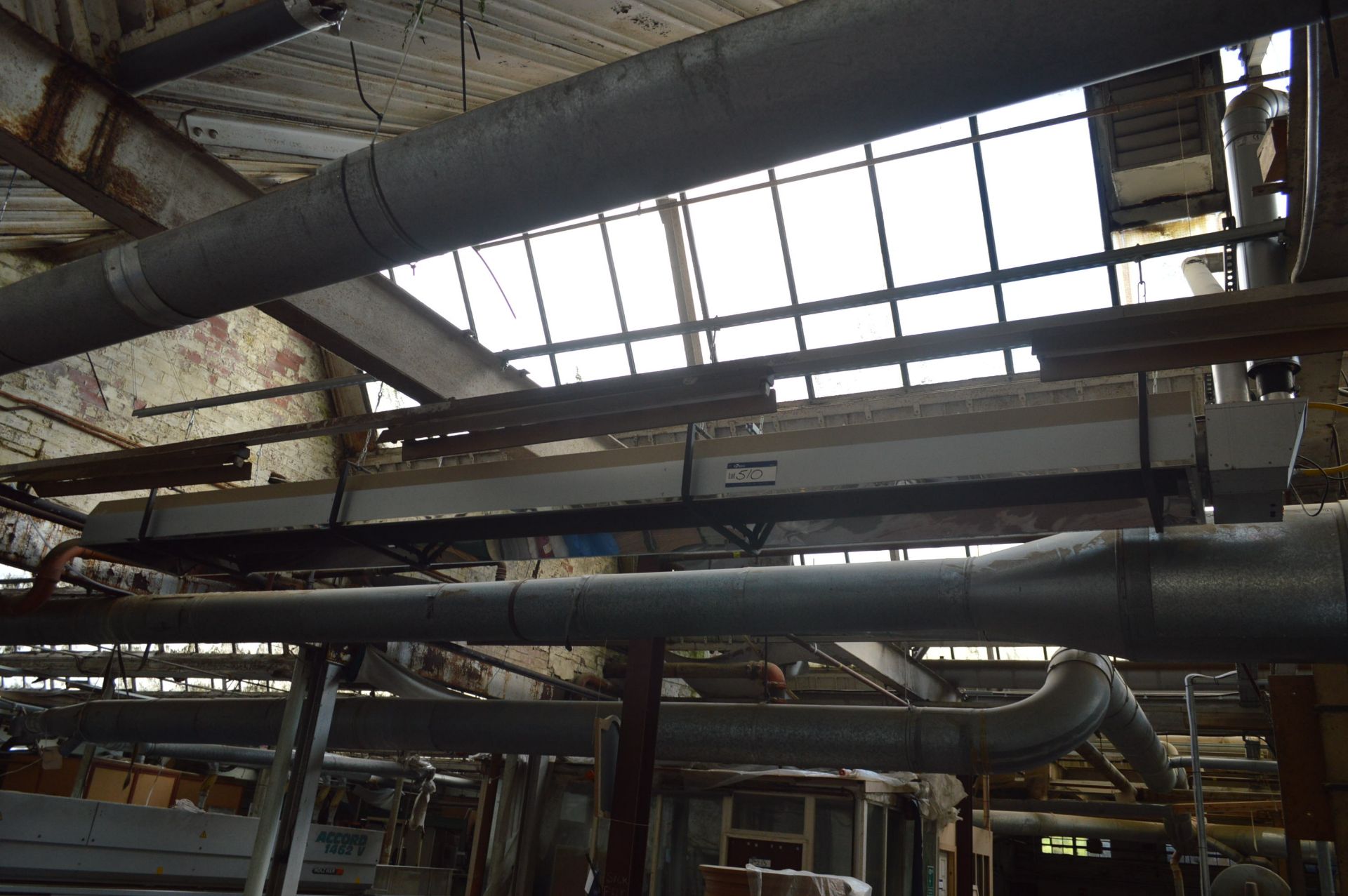 Ambirad GAS FIRED TWIN TUBE HEATER, approx. 5.5m long (excluding exhaust ducting)