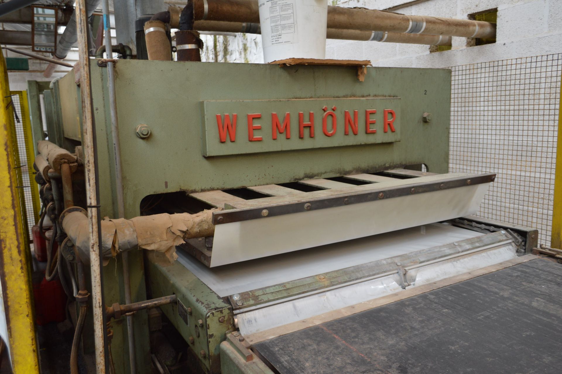 *Wemhoner VSF HEATED THROUGHFEED VENEER PRESS, serial no. 5740571, (Please Note: The final highest - Image 2 of 6