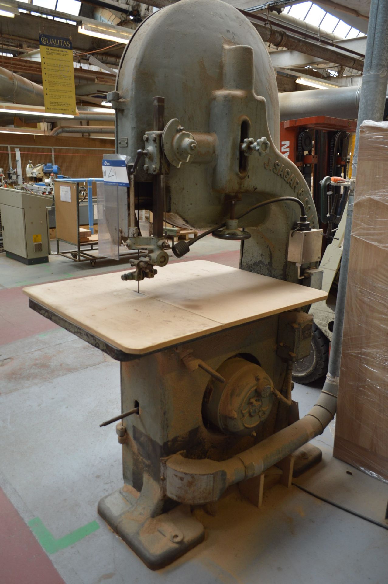 Sagar SCA10 VERTICAL BANDSAW, serial no. D6549, 720mm deep-in-throat - Image 2 of 6