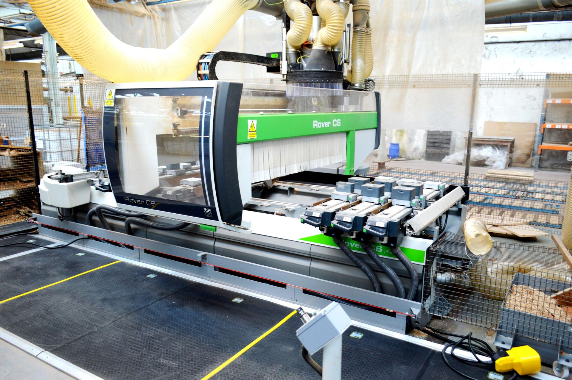 Biesse Rover C6.90 CNC MACHINING CENTRE, serial no. 89183, year of manufacture 2011, with safety