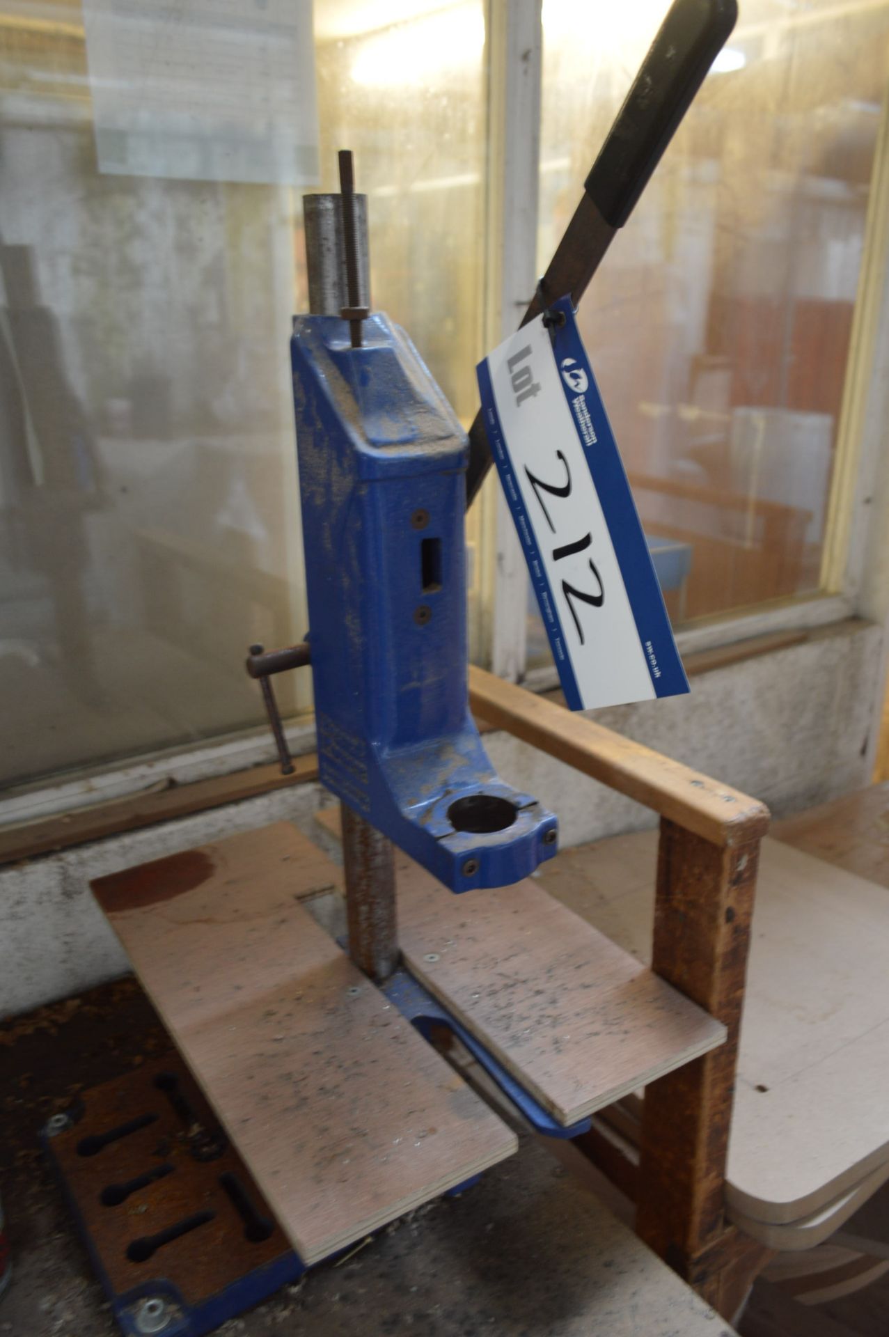 Record Drill Stand, with timber stand - Image 3 of 4