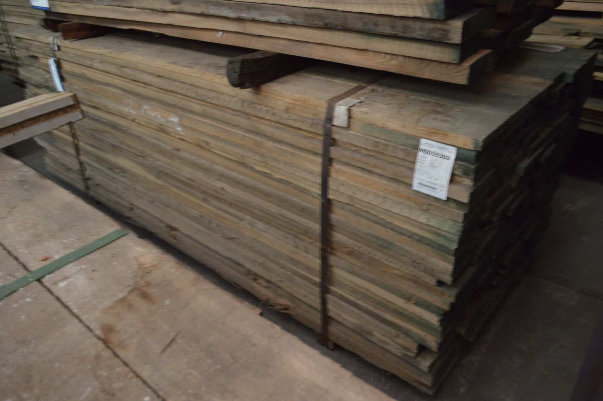 ROUGH SAWN ELM, (bottom bundle of stack), each length approx. 9-10ft long - Image 2 of 3