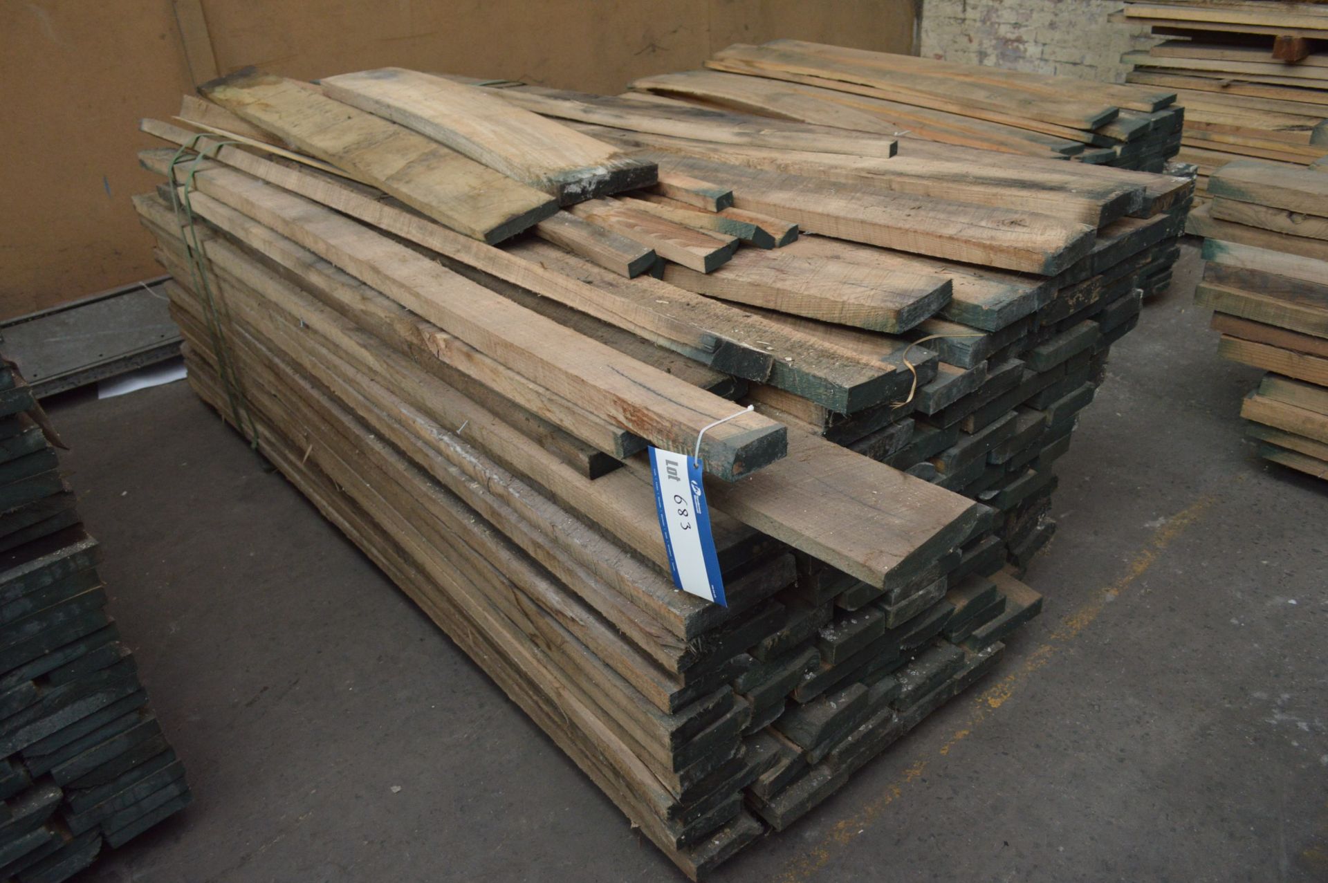 ROUGH SAWN ELM, (in one stack), each length approx. 8ft long