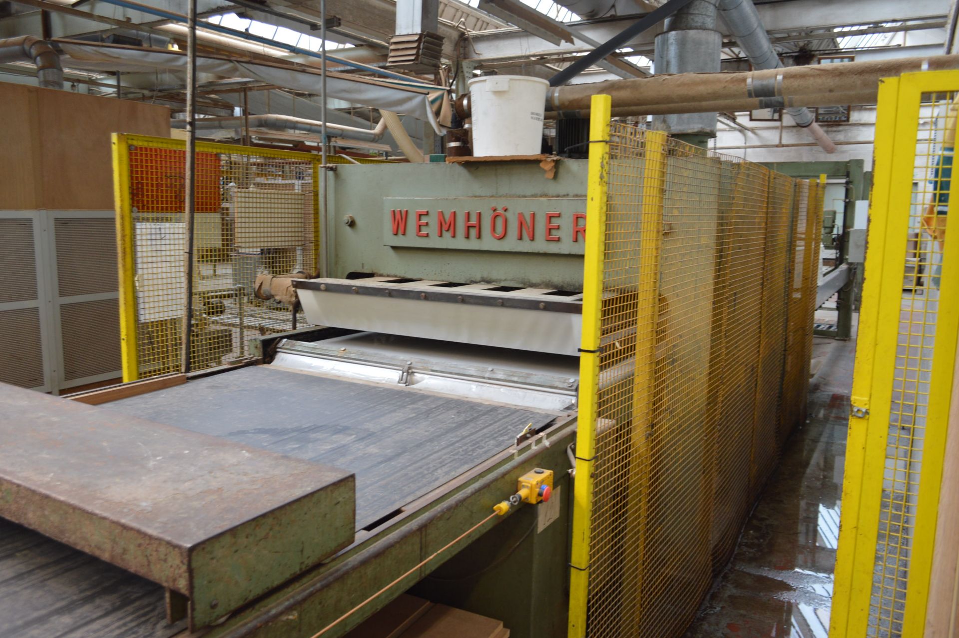 *Wemhoner VSF HEATED THROUGHFEED VENEER PRESS, serial no. 5740571, (Please Note: The final highest - Image 6 of 6