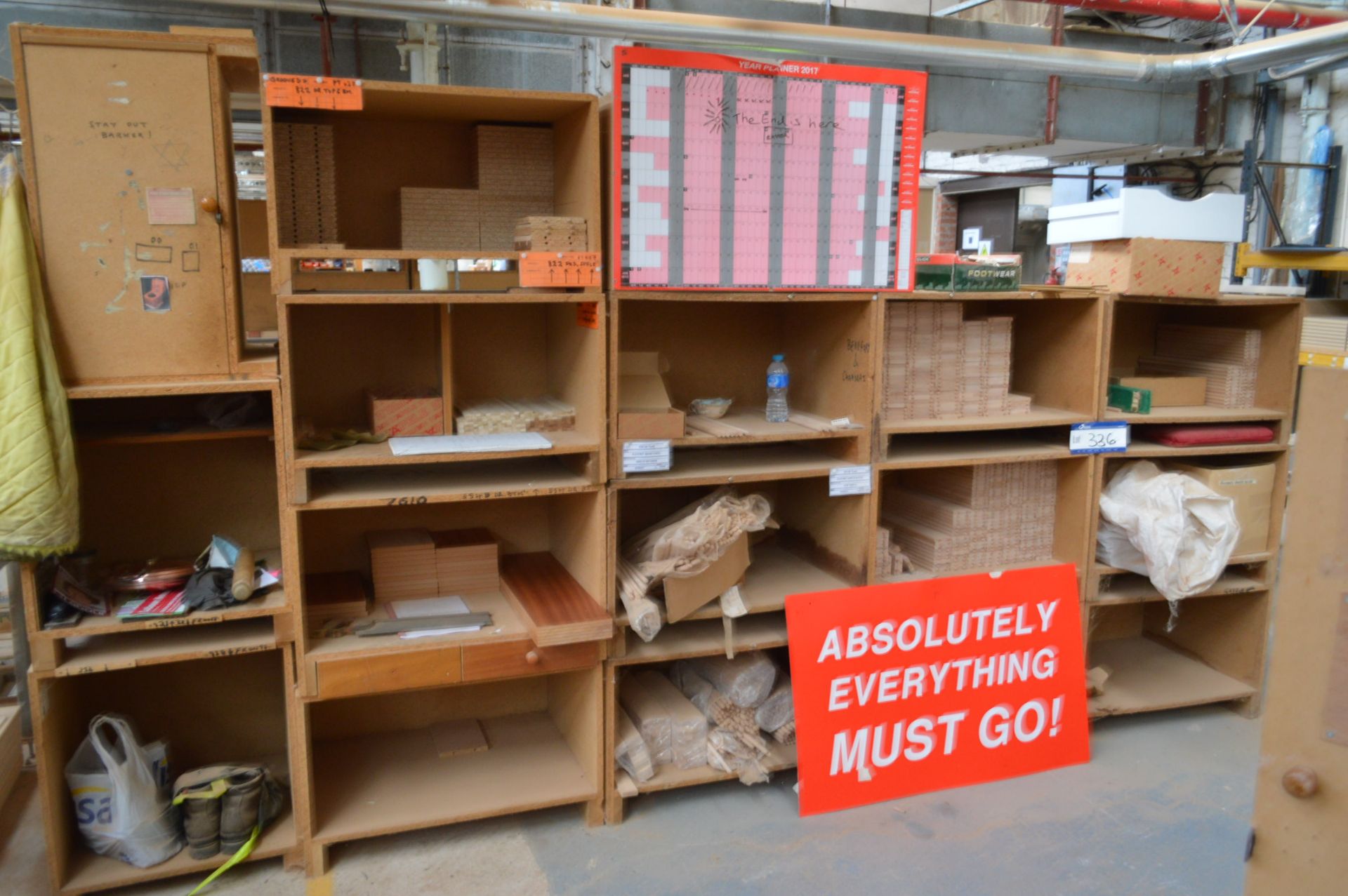 14 Chipboard Storage Boxes, each approx. 800mm x 600mm x 500mm deep, (contents not included) ( - Image 2 of 2