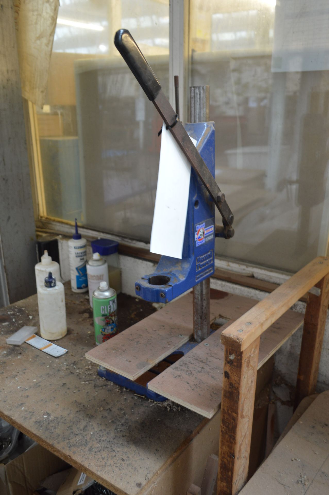 Record Drill Stand, with timber stand - Image 2 of 4