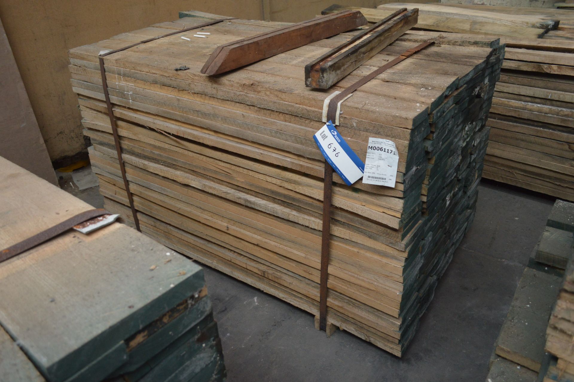 ROUGH SAWN ELM, (in one stack), each length approx. 6ft long