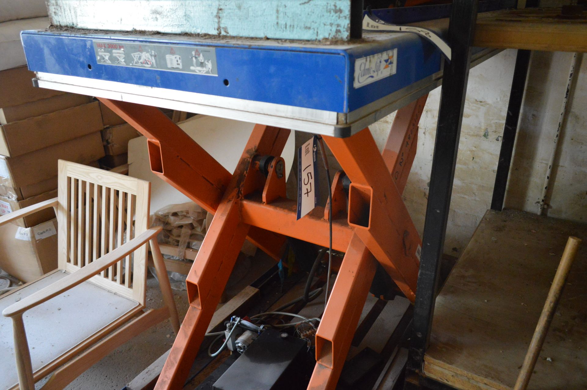 Edmo 3000kg Cap Electro/Hydraulic Scissor Lift Table, 1.7m x 900mm - Image 2 of 2