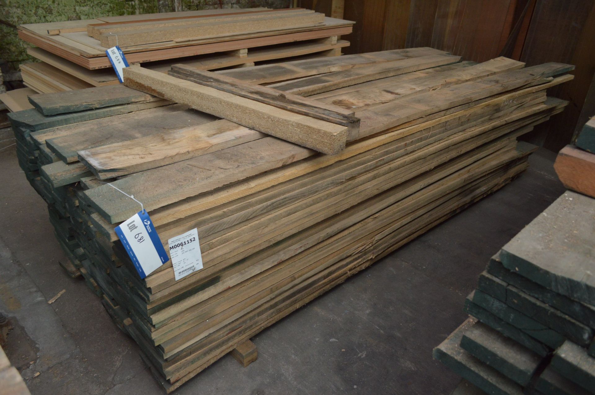 ROUGH SAWN ELM, (in one stack), each length approx. 9-12ft long - Image 2 of 4